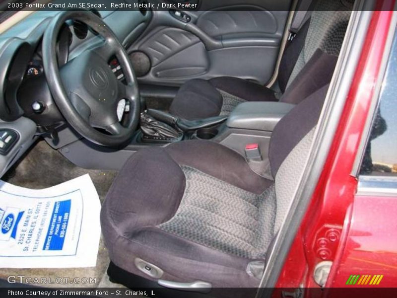 Redfire Metallic / Dark Pewter 2003 Pontiac Grand Am SE Sedan