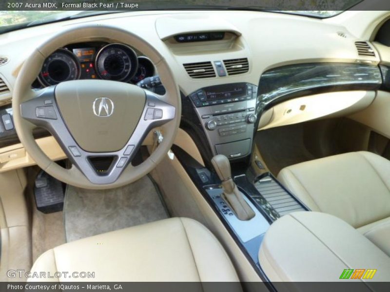 Formal Black Pearl / Taupe 2007 Acura MDX