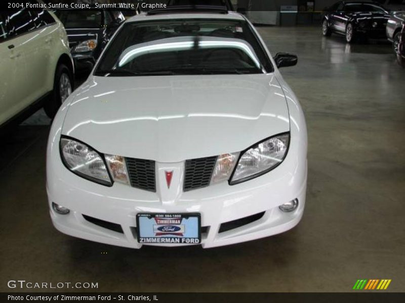 Summit White / Graphite 2004 Pontiac Sunfire Coupe