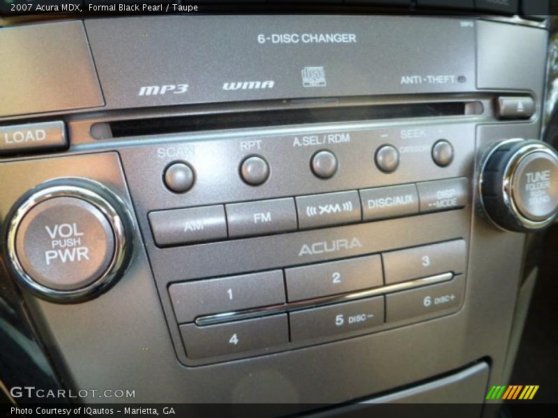 Formal Black Pearl / Taupe 2007 Acura MDX