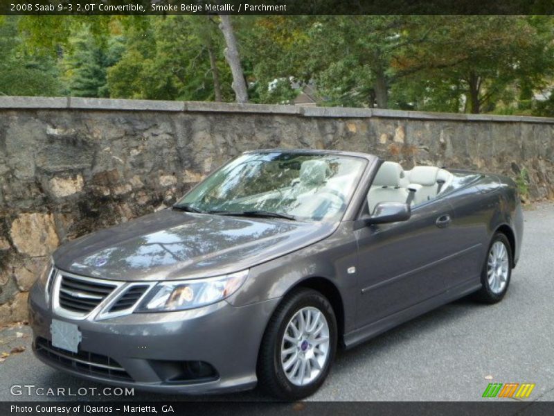 Smoke Beige Metallic / Parchment 2008 Saab 9-3 2.0T Convertible