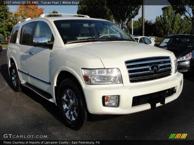 Tuscan Pearl / Willow Beige 2007 Infiniti QX 56 4WD