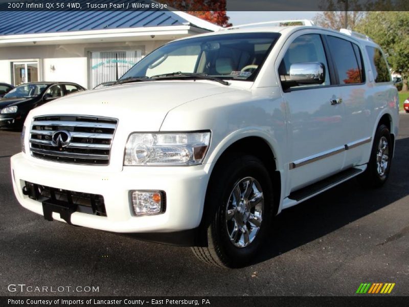 Tuscan Pearl / Willow Beige 2007 Infiniti QX 56 4WD