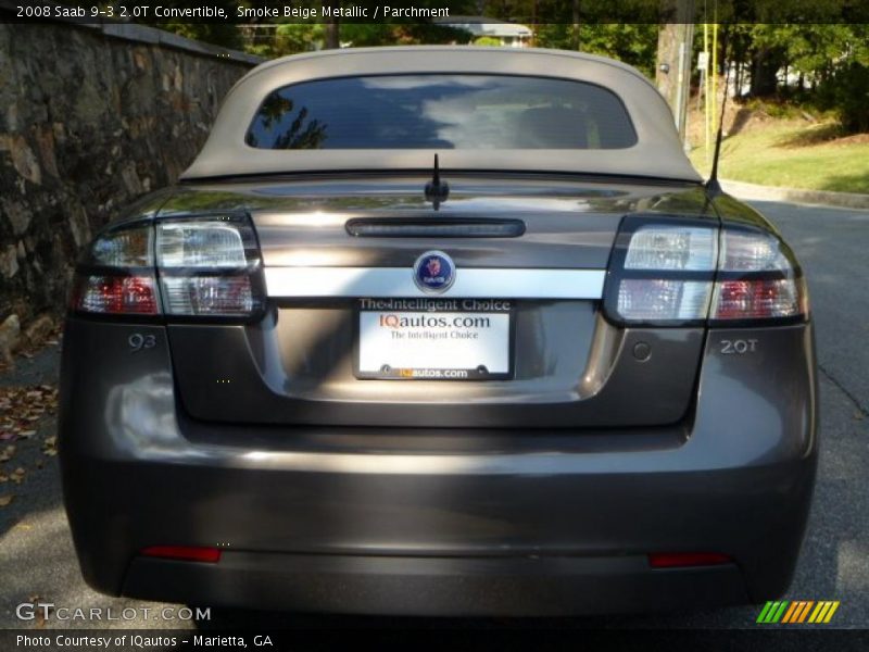 Smoke Beige Metallic / Parchment 2008 Saab 9-3 2.0T Convertible
