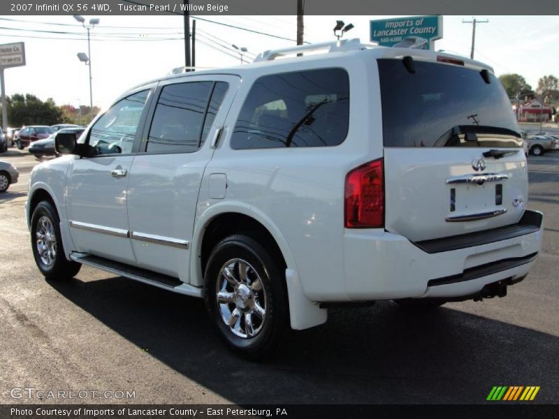 Tuscan Pearl / Willow Beige 2007 Infiniti QX 56 4WD