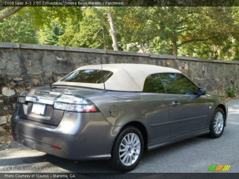Smoke Beige Metallic / Parchment 2008 Saab 9-3 2.0T Convertible