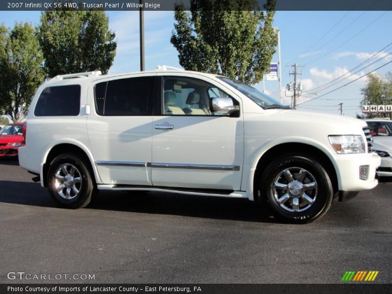 Tuscan Pearl / Willow Beige 2007 Infiniti QX 56 4WD
