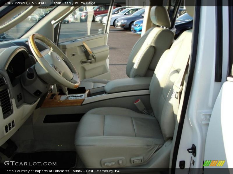 Tuscan Pearl / Willow Beige 2007 Infiniti QX 56 4WD