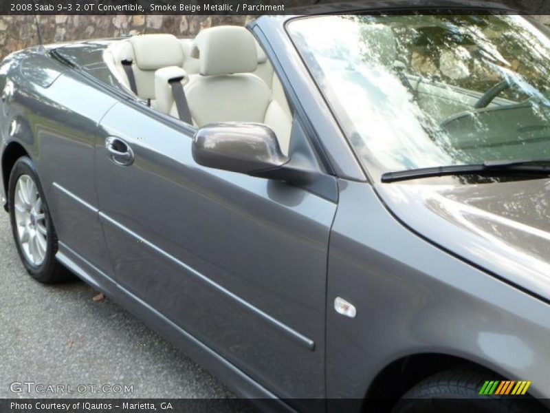 Smoke Beige Metallic / Parchment 2008 Saab 9-3 2.0T Convertible