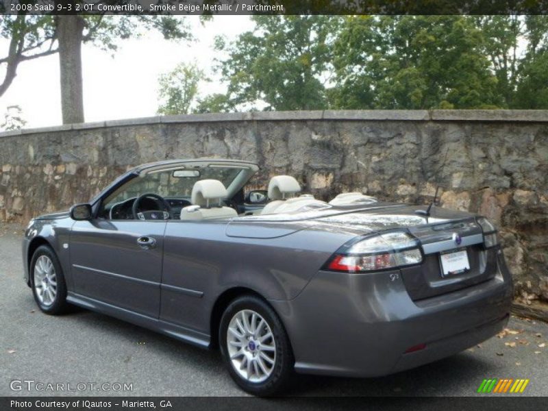 Smoke Beige Metallic / Parchment 2008 Saab 9-3 2.0T Convertible