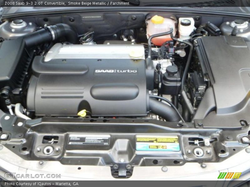 Smoke Beige Metallic / Parchment 2008 Saab 9-3 2.0T Convertible