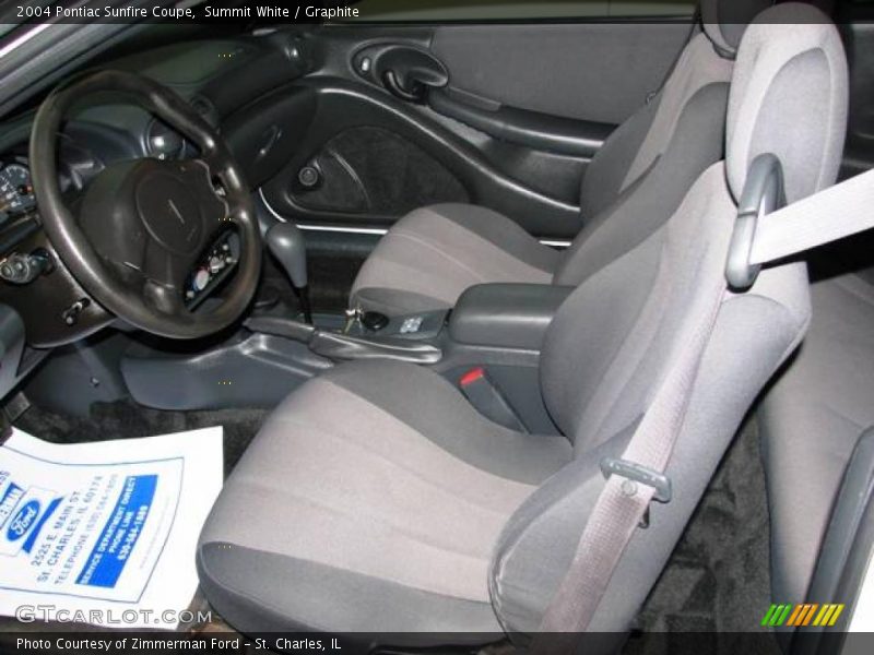 Summit White / Graphite 2004 Pontiac Sunfire Coupe