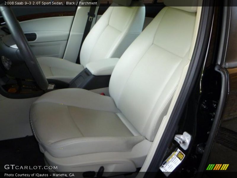 Black / Parchment 2008 Saab 9-3 2.0T Sport Sedan