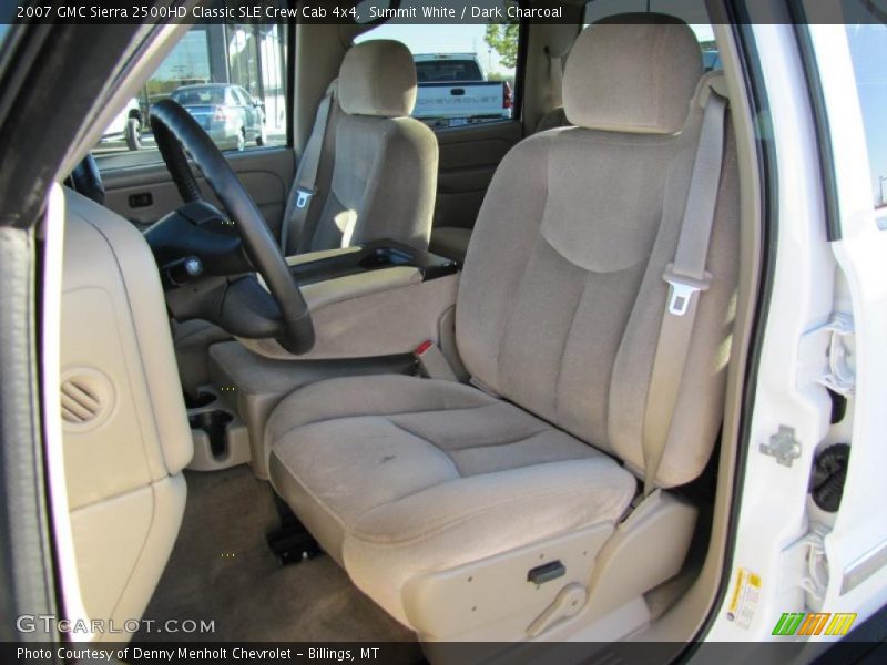  2007 Sierra 2500HD Classic SLE Crew Cab 4x4 Dark Charcoal Interior