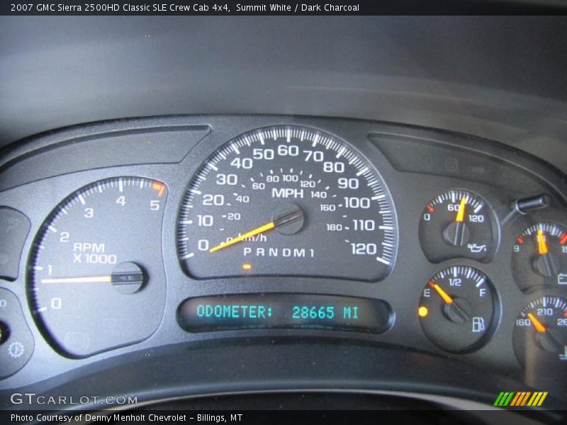  2007 Sierra 2500HD Classic SLE Crew Cab 4x4 Classic SLE Crew Cab 4x4 Gauges