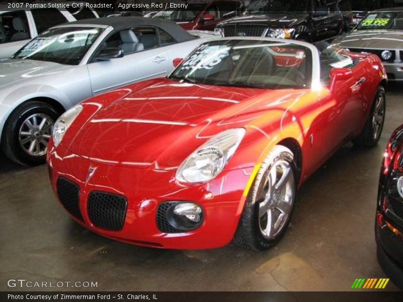 Aggressive Red / Ebony 2007 Pontiac Solstice GXP Roadster