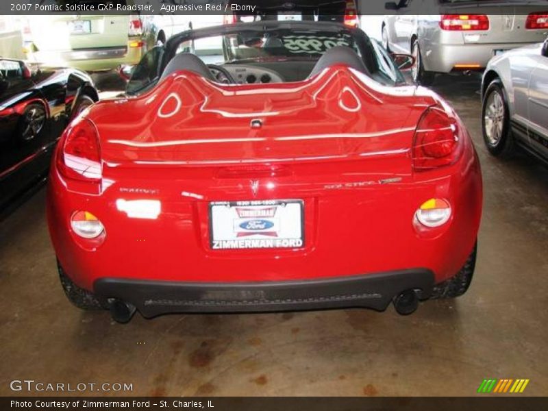 Aggressive Red / Ebony 2007 Pontiac Solstice GXP Roadster