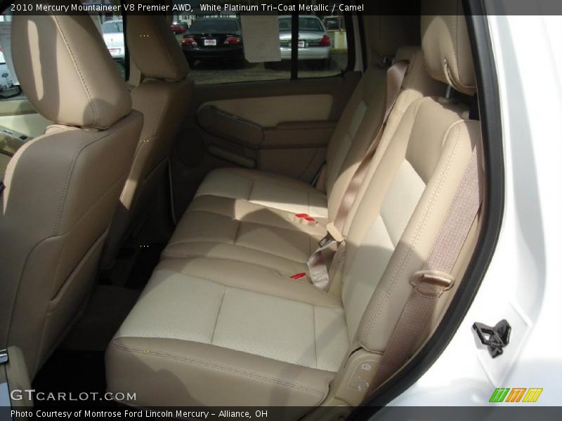 White Platinum Tri-Coat Metallic / Camel 2010 Mercury Mountaineer V8 Premier AWD
