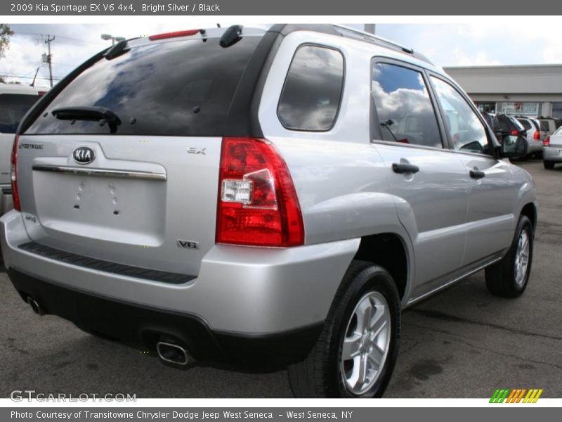 Bright Silver / Black 2009 Kia Sportage EX V6 4x4
