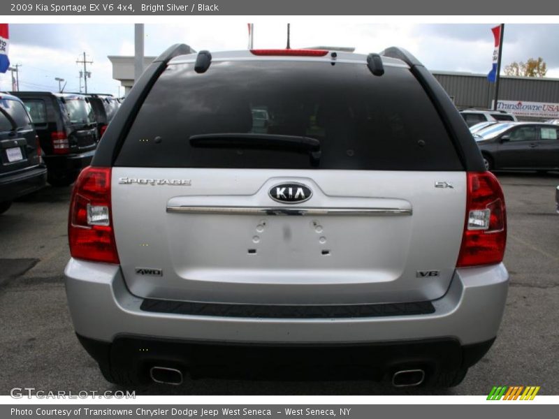 Bright Silver / Black 2009 Kia Sportage EX V6 4x4