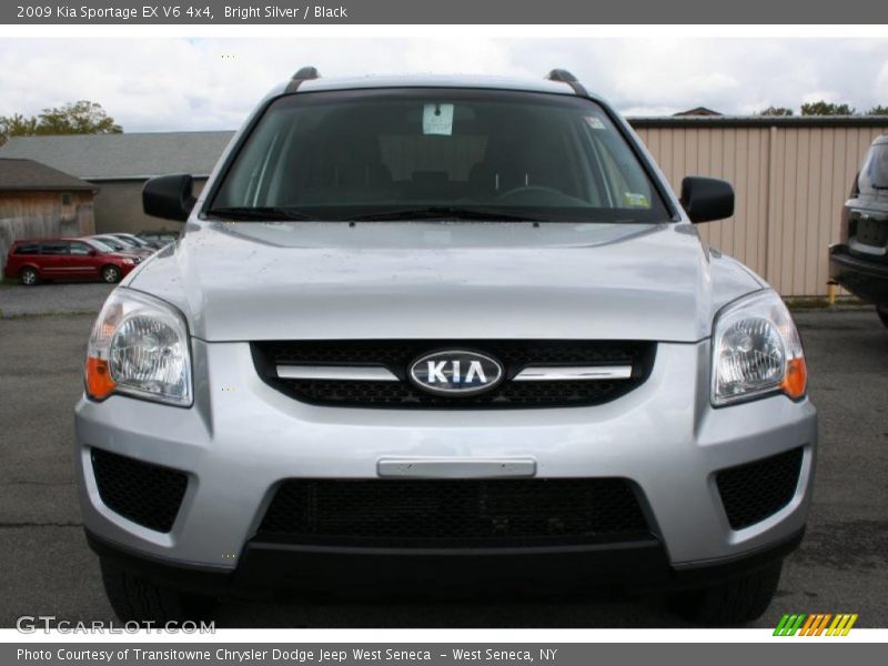Bright Silver / Black 2009 Kia Sportage EX V6 4x4