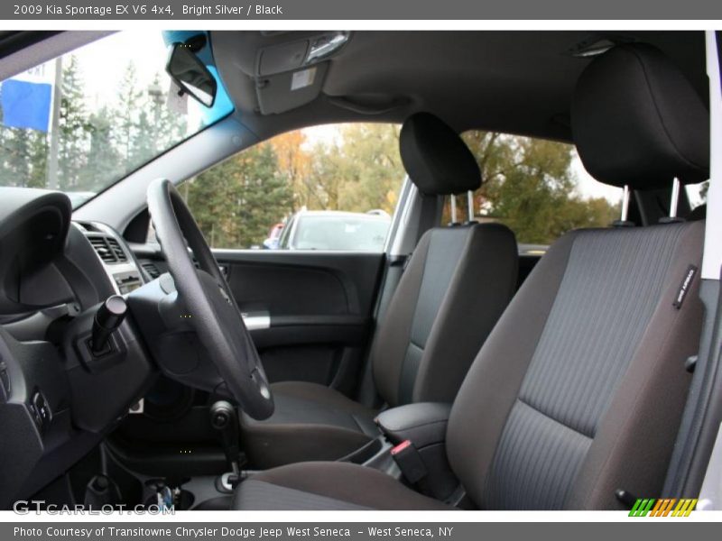 Bright Silver / Black 2009 Kia Sportage EX V6 4x4