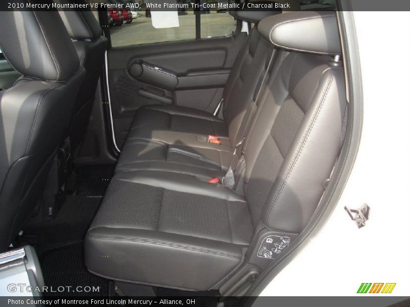 White Platinum Tri-Coat Metallic / Charcoal Black 2010 Mercury Mountaineer V8 Premier AWD