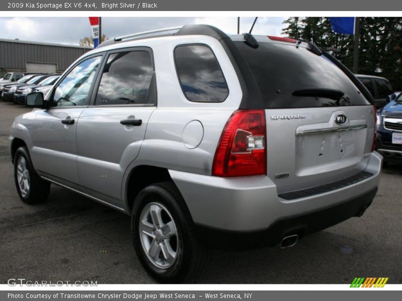 Bright Silver / Black 2009 Kia Sportage EX V6 4x4