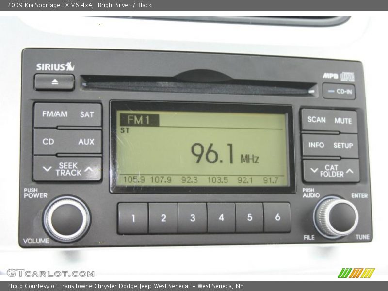 Controls of 2009 Sportage EX V6 4x4