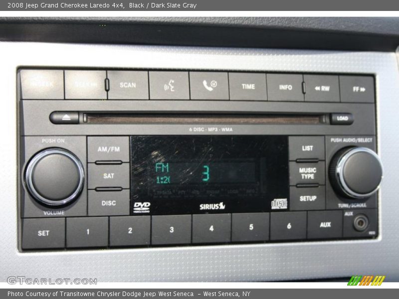 Black / Dark Slate Gray 2008 Jeep Grand Cherokee Laredo 4x4