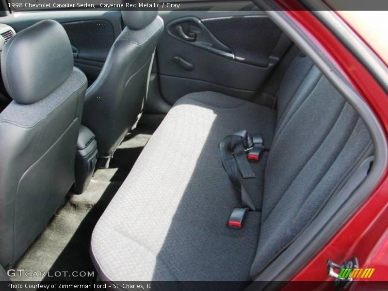 Cayenne Red Metallic / Gray 1998 Chevrolet Cavalier Sedan