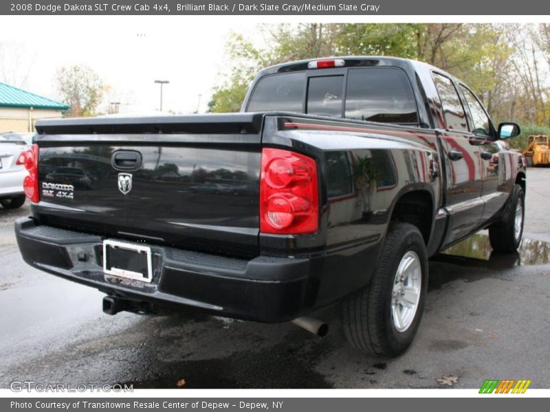 Brilliant Black / Dark Slate Gray/Medium Slate Gray 2008 Dodge Dakota SLT Crew Cab 4x4
