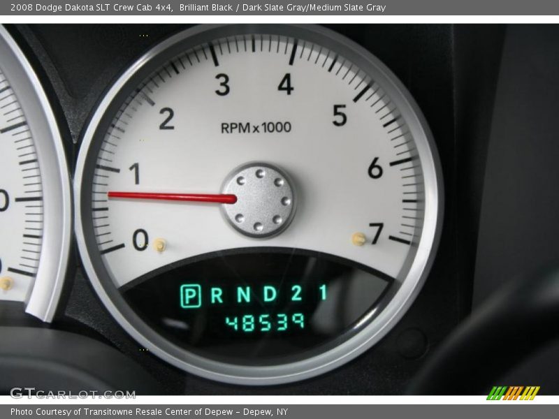 Brilliant Black / Dark Slate Gray/Medium Slate Gray 2008 Dodge Dakota SLT Crew Cab 4x4