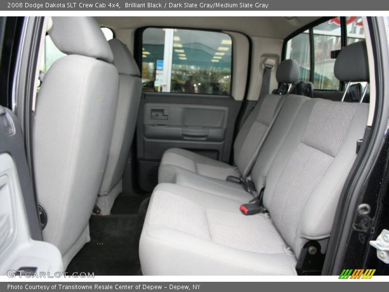 Brilliant Black / Dark Slate Gray/Medium Slate Gray 2008 Dodge Dakota SLT Crew Cab 4x4
