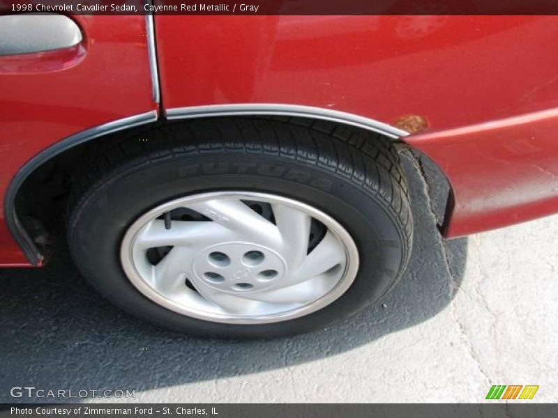 Cayenne Red Metallic / Gray 1998 Chevrolet Cavalier Sedan