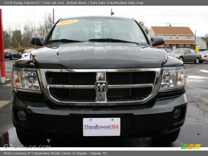 Brilliant Black / Dark Slate Gray/Medium Slate Gray 2008 Dodge Dakota SLT Crew Cab 4x4