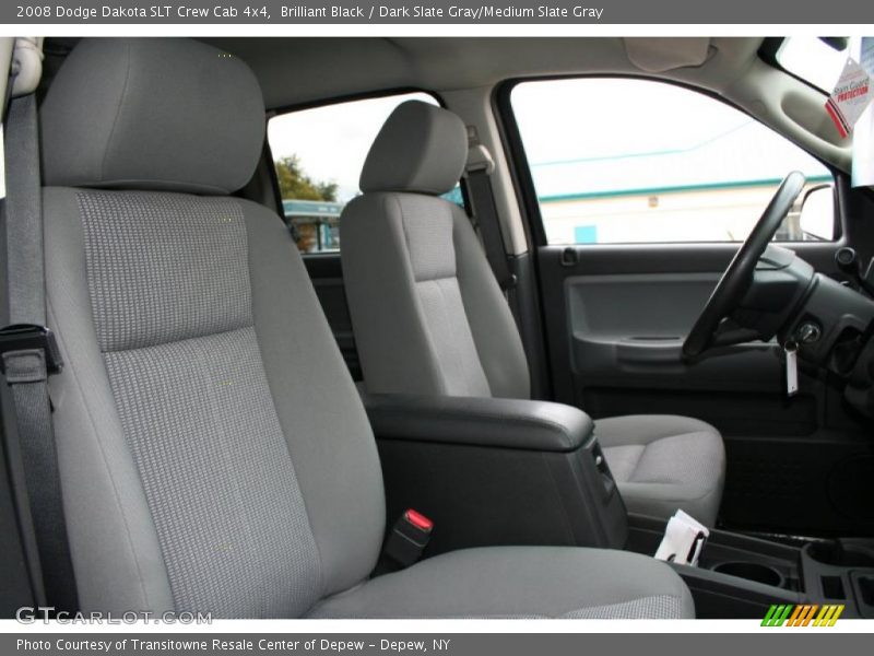 Brilliant Black / Dark Slate Gray/Medium Slate Gray 2008 Dodge Dakota SLT Crew Cab 4x4