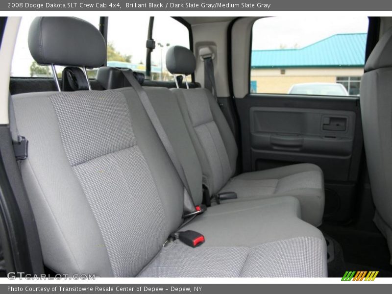 Brilliant Black / Dark Slate Gray/Medium Slate Gray 2008 Dodge Dakota SLT Crew Cab 4x4
