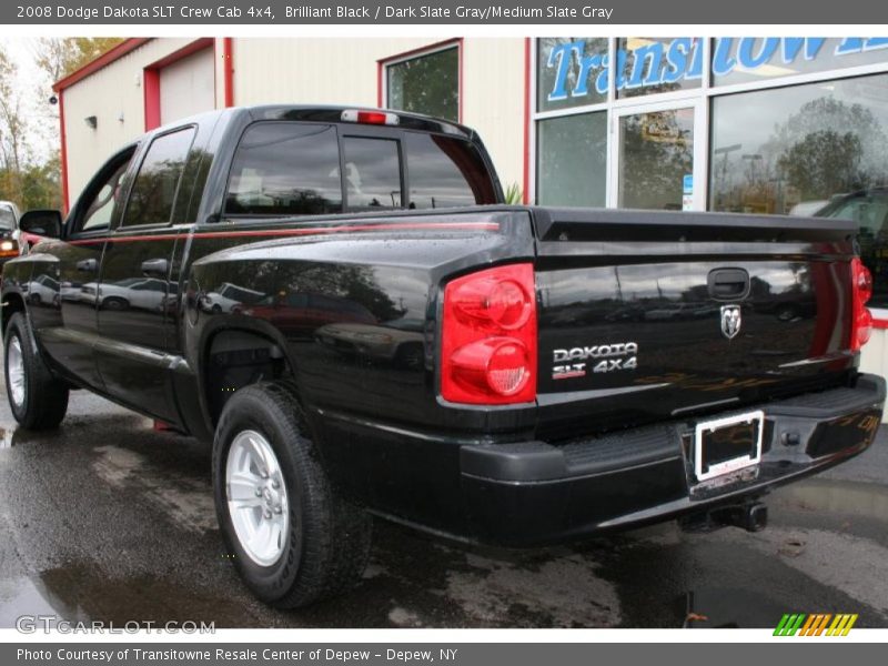 Brilliant Black / Dark Slate Gray/Medium Slate Gray 2008 Dodge Dakota SLT Crew Cab 4x4