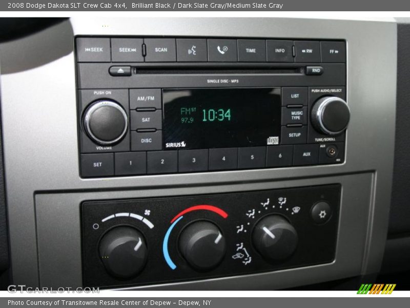 Controls of 2008 Dakota SLT Crew Cab 4x4