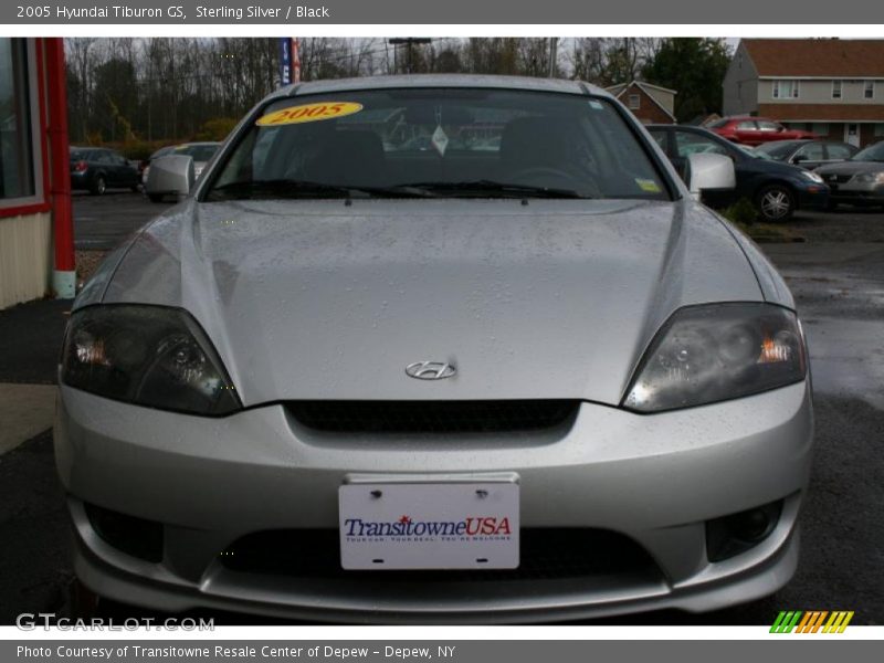 Sterling Silver / Black 2005 Hyundai Tiburon GS