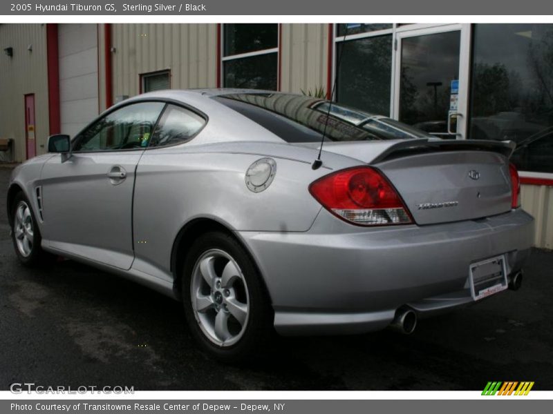 Sterling Silver / Black 2005 Hyundai Tiburon GS