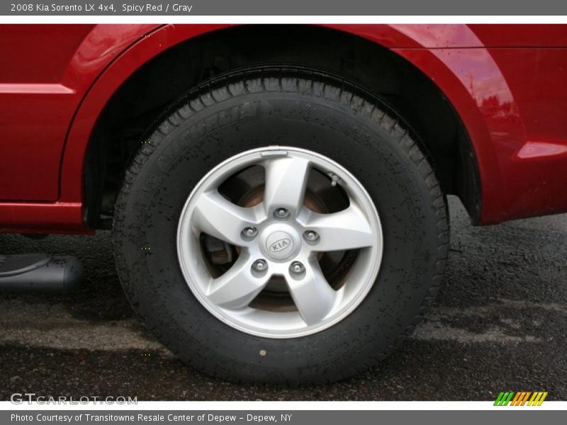 Spicy Red / Gray 2008 Kia Sorento LX 4x4