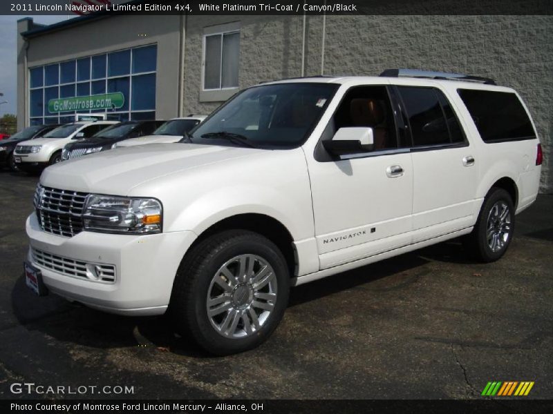 White Platinum Tri-Coat / Canyon/Black 2011 Lincoln Navigator L Limited Edition 4x4