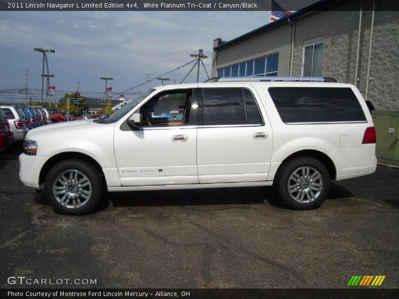 White Platinum Tri-Coat / Canyon/Black 2011 Lincoln Navigator L Limited Edition 4x4