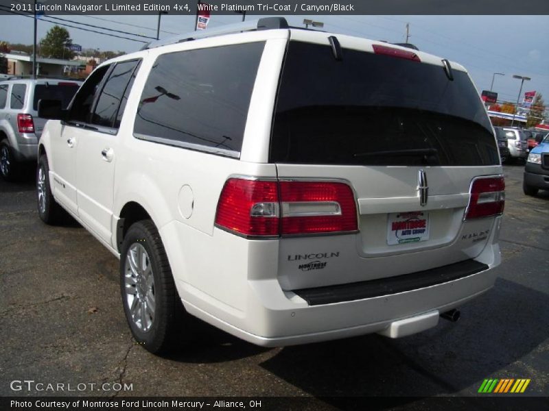 White Platinum Tri-Coat / Canyon/Black 2011 Lincoln Navigator L Limited Edition 4x4