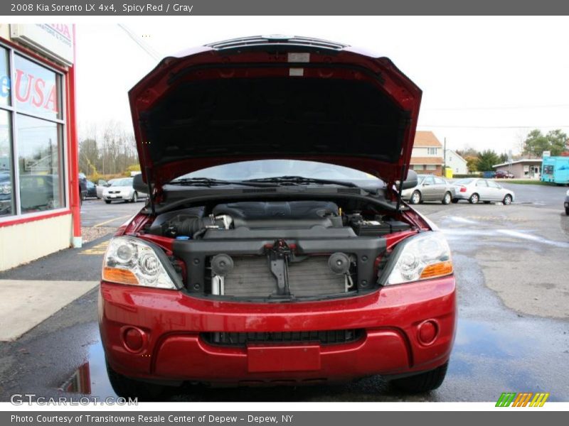 Spicy Red / Gray 2008 Kia Sorento LX 4x4