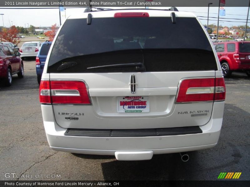 White Platinum Tri-Coat / Canyon/Black 2011 Lincoln Navigator L Limited Edition 4x4