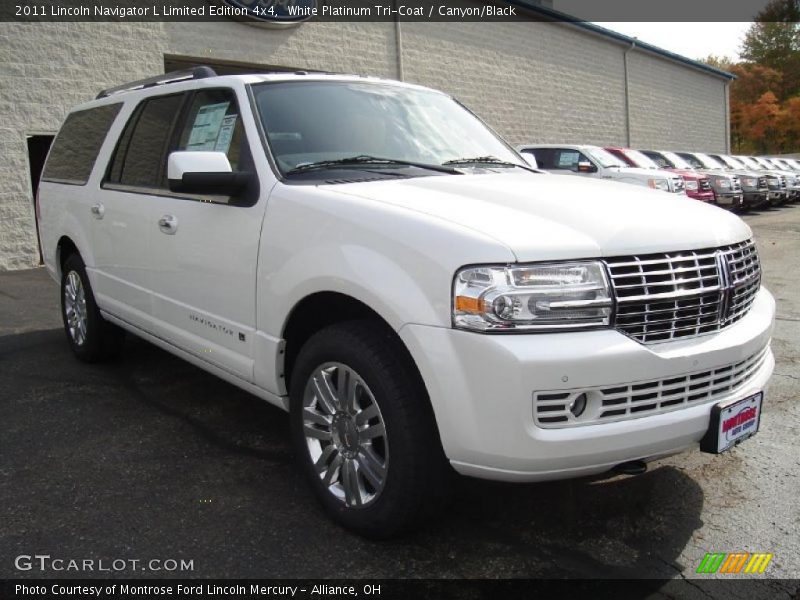 White Platinum Tri-Coat / Canyon/Black 2011 Lincoln Navigator L Limited Edition 4x4