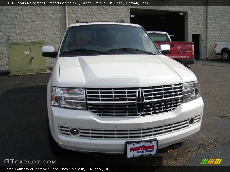 White Platinum Tri-Coat / Canyon/Black 2011 Lincoln Navigator L Limited Edition 4x4